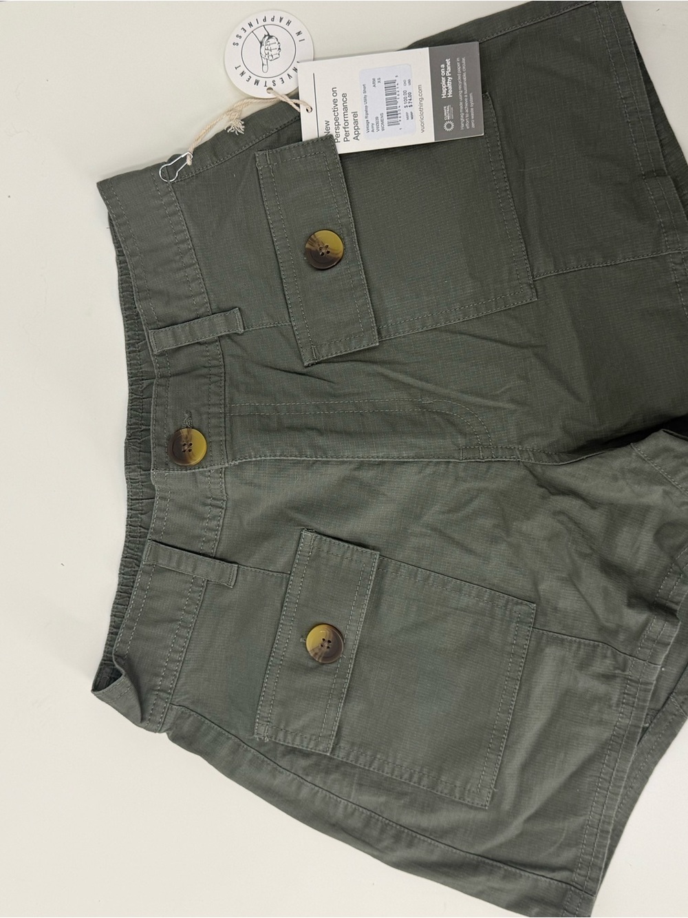 Women’s New W Tags Green Vuori Shorts
